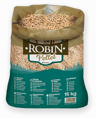 worek pelletu opałowego Robin do kupienia w Trzebiatowie lub sklepie internetowym